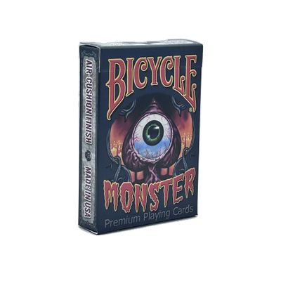 Bicycle Playing Cards Monster: Custom Artwork Poker Cards Deck, Mythical Creatures Theme, Classic Air-Cushion Finish, Collector's Item, Perfect for Pokeno, Canasta, and Bridge Games