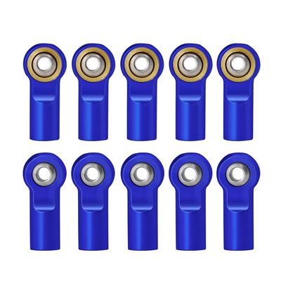 10 Pcs M4 Aluminum Tie/Push Rod Ends Steel Ball CW for Tamiya RC Truck Crawler Modification Accessories (Color : A)