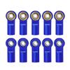 10 Pcs M4 Aluminum Tie/Push Rod Ends Steel Ball CW for Tamiya RC Truck Crawler Modification Accessories (Color : A) view 1