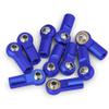 10 Pcs M4 Aluminum Tie/Push Rod Ends Steel Ball CW for Tamiya RC Truck Crawler Modification Accessories (Color : A) view 2