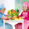 100 PCS Cutting Play Food Toy for Kids Kitchen, Pretend Food Toys for Toddlers, Play Kitchen Toys Accessories with 2 Baskets, Fake Food/Fruit/Vegetable, Birthday Gifts for 3 4 5 6 Years Old Boys Girls view 4