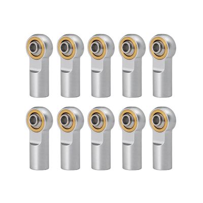 10 Pcs M4 Aluminum Tie/Push Rod Ends Steel Ball CW for Tamiya RC Truck Crawler Modification Accessories (Color : D)