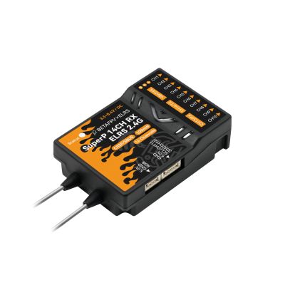 BETAFPV SuperP 14CH Diversity Receiver with TCXO, 2 Antennas, Dual RX Chains Support Long Range Flying Aerial Photography FPV Freestyle Tricks, for Fixed-Wing Helicopter RC Cars Boats - ELRS 2.4G