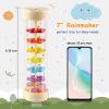 LOOIKOOS Rainmaker - 7 inch Wooden Rain Stick Montessori Toys for Babies 6-12 Months,Baby Rattle Shaker Sensory Developmental Toy,Raindrops Musical Instrument Baby Musical Toys for Baby 6 7 8 9 view 2