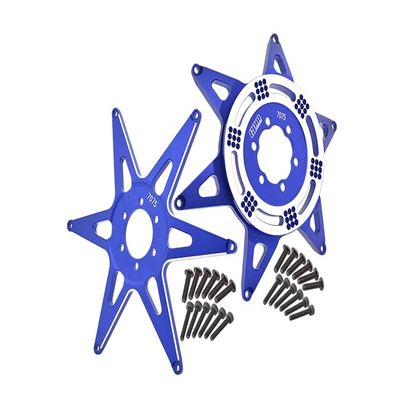 GPM Upgrades Aluminum 7075 Front & Rear Wheel Pattern Buckle 1/4 Promoto MX Motorcycle RTR FXRLOS06000/1/4 Promoto MX Motorcycle RTR FXRLOS06002 RC Car (Blue)