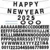 116 Pcs DIY Glitter Custom Banner Kit - Custom Banner Including 111 Letters and Numbers, 3 Rope and 2 Threading Devices for Personalized Decor for Halloween Party, Birthday (Black) view 1