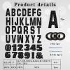 116 Pcs DIY Glitter Custom Banner Kit - Custom Banner Including 111 Letters and Numbers, 3 Rope and 2 Threading Devices for Personalized Decor for Halloween Party, Birthday (Black) view 2