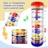 LOOIKOOS Rainmaker Rain Stick Musical Instrument for Babies,Baby Rattle Shaker Sensory Developmental Toy,Raindrops Music Instrument Toddler Musical Toys for Kids view 4