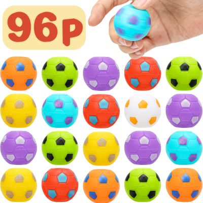 AZEN 96 Pcs Soccer Party Favors for Kids 4-8 8-12, Mini Fidget Spinners Soccer Ball Toys, Goodie Bags Stuffers for Birthday Party, Valentines Gifts Easter Basket Stuffers