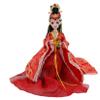 Chinese Doll for Girl,2024 Asia Doll Decoration with Bracket Shoes, Headdress, Oriental Doll for Birthday Wedding Valentine's Day, Red view 1