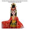 Chinese Doll for Girl,2024 Asia Doll Decoration with Bracket Shoes, Headdress, Oriental Doll for Birthday Wedding Valentine's Day, Red view 2