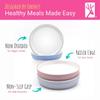 Elk and Friends Kids 7.8 Porcelain White Plates with Silicone Sleeves | Suitable for Babies/Toddlers | Microwave & Dishwasher Safe | Non Slip Dinnerware | Snack Dishes | 2 Pack view 4