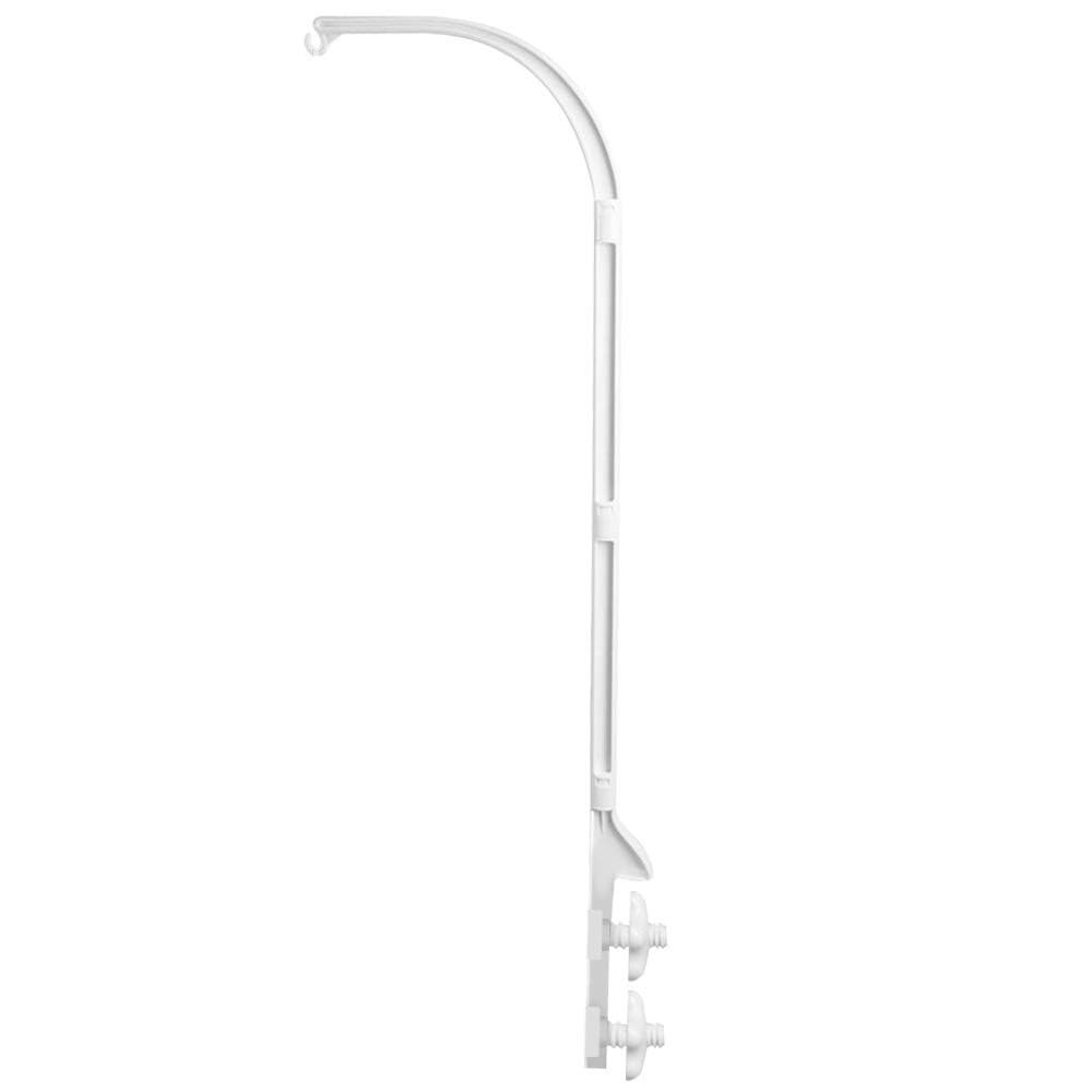 Accfore 37 Inch Double Screw Crib Activity Rattle Holder, DIY Toy Decorative Hanging Arm Adjustable Mounting Bracket Crib Bracket Set Nuts and Bolts for Easy Installation