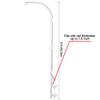 Accfore 37 Inch Double Screw Crib Activity Rattle Holder, DIY Toy Decorative Hanging Arm Adjustable Mounting Bracket Crib Bracket Set Nuts and Bolts for Easy Installation view 2