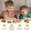24 Pack Wacky Track Fidget Toys  Rainbow Snap and Click Twisty Toys for Kids, Birthday Party Favors, Goodie Bag Stuffers, Classroom Prizes view 2