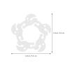 100Pcs Balloon Arch Clips for Column Stand, Upgraded Thickened Balloon Ring Clips Connectors for Arch Decoration, Reusable Flower Buckles for Wedding Birthday Party Baby Shower view 4