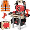 Toddler Tool Bench Set, 79pcs Pretend Construction Toy Set with Drill for Kids Workbench Playset, Tool Bench for Kids Ages 3-5 Years Old, Storage Box for Boys, Perfect Birthday (Red) view 1