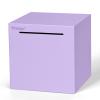Hicocool Piggy Bank for Adults Must Break to Open, Unbreakable Stainless Steel Money Saving Box (Purple, Palm Size) view 1