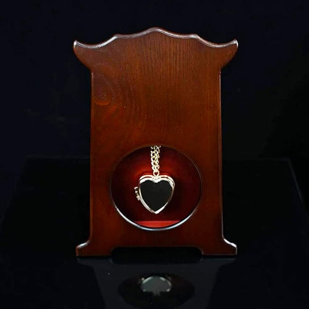 blue-ther Heart of Gold (Collector's Edition) Magic Tricks Signed Coin into A Heart Shaped Locket Stage Illusions Gimmicks Prediction Prop for Magicians
