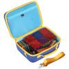 Mchoi Shockproof Carrying Case Fits for PicassoTiles 100 Piece Set Magnet Building Tiles, EVA Portable Storage Case Shockproof, Blue view 1