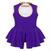 ACSUSS Circus Ringmaster Costume for Girls Halloween Theme Party Sleeveless Vintage Leotard Cosplay Purple 14 Years view 2