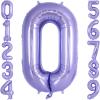 Purple Number 0 Balloon 40 Inch, Big Large Foil Helium Number Balloons, Giant Mylar Number 0 Balloons for Birthday Party Decorations Supplies Anniversary view 1