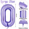 Purple Number 0 Balloon 40 Inch, Big Large Foil Helium Number Balloons, Giant Mylar Number 0 Balloons for Birthday Party Decorations Supplies Anniversary view 3