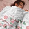 Personalized Baby Blanket with Flamingo Custom Blanket with Name Double Layer Soft Plush Minky Blanket with Dotted Backing, Receiving Baby Blanket Girl, Perfect Newborn Toddler Gift view 2