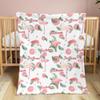Personalized Baby Blanket with Flamingo Custom Blanket with Name Double Layer Soft Plush Minky Blanket with Dotted Backing, Receiving Baby Blanket Girl, Perfect Newborn Toddler Gift view 4