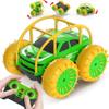 MaxTronic Amphibious Remote Control Car,Rechargeable RC Cars Toy 360 Flips Rotation Stunt Crawler 15KM/H 4WD All Terrain Outdoor Indoor Toy for Kids Boys Girls 3-12 view 1
