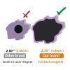 SUPINEEDO Refrigerator Magnets for Kids, Animal Fridge Magnets for Toddlers1-3, Full Back Magnet for Babies, Cute Magnetic Toys view 2