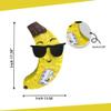APINATA4U Tall Banana with Sunglasses Pinata (17.5x13.5x3.5 Inch) -Fun Tropical Party Decoration for Summer and Fruit-Themed Birthday Celebrations | Includes Stick & Mask view 2