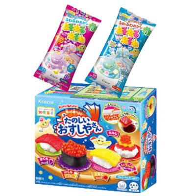 Beatcraft DIY Educational Snack Set for Kids - Popin 'Cookin' Candy Learning Through Authentic Japanese Flavors Set (Pair Set + DIY Kit Box)