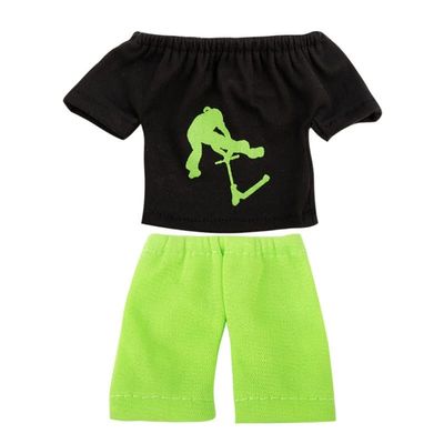 Mini Fingertip Clothes Set Finger Pants T-shirt Scooter Skateboards Tools Outfit Accessories For Kids Children Toy Game Finger Pants For Fingerboarding Finger Pants And T Shirt Finger Pants And T