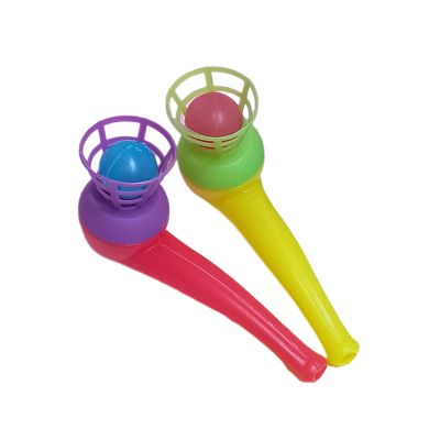 Fiarfiar Suspended Blowing Pipe Floating Ball Children Training Floating Blowing Ball Plastic Balls Toy for Kids Floating Blow Pipe Ball