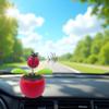 Red Solar Dancing Flower Car Dashboard Decorations - Funny Solar Powered Dancing Flower Pot Car Ornaments Flower Swinging Toy for Car Decor, Funny Gifts for Friends Solar Power Kits view 3