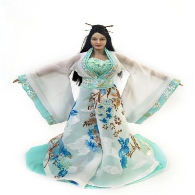 1/6 Scale Female Clothes, Chinese Ancient Dress Han Costume Outfit Clothing for 12inch Female Action Figure Body (Green)