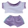 niannyyhouse 10cm 15cm 20cm Plush Doll Clothes Contrast T-Shirt Pants Sportswear Set Soft Stuffed Plush Toy Dress Up Accessories (a10, 15cm) view 1