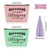 Sazuwu 3PCS Mahjong Gifts Makeup Bag Mahjong Lover Gift Mahjong Player Gift for Friend Mahjong Lucky Cosmetic Bag Mahjong Themed Items for Mom Grandma Sister Birthday Christmas Gifts Travel Pouch view 2