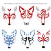 Alodidae Fox Mask 3 Pcs DIY Animal Masquerade Masks White Paintable Halloween Party Wolf Cosplay Costume Accessory view 3