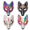 Alodidae Fox Mask 3 Pcs DIY Animal Masquerade Masks White Paintable Halloween Party Wolf Cosplay Costume Accessory view 4