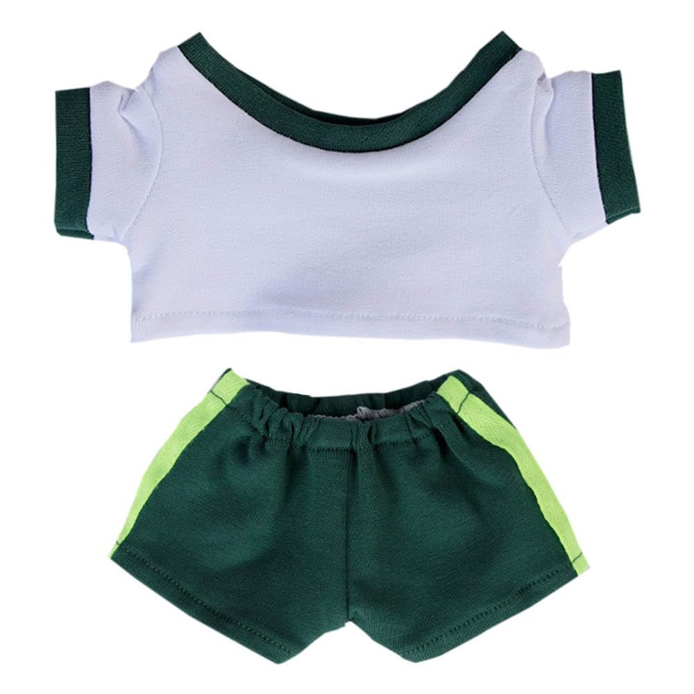 niannyyhouse 10cm 15cm 20cm Plush Doll Clothes Contrast T-Shirt Pants Sportswear Set Soft Stuffed Plush Toy Dress Up Accessories (a13, 15cm)