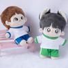 niannyyhouse 10cm 15cm 20cm Plush Doll Clothes Contrast T-Shirt Pants Sportswear Set Soft Stuffed Plush Toy Dress Up Accessories (a13, 15cm) view 3