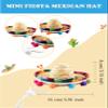 Sonarun 24 Pieces Mini Mexican Fiesta Hat Cinco De Mayo Fiesta Straw Sombrero Headbands for Kids Adult Pets Dress Up Mexican Party Decoration Photo Props view 2