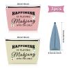 3PCS Mahjong Themed Birthday Gifts for Sister Cosmetic Bags for Mahjong Players Grandma Mom Friends Makeup Bag Christmas Retirement Present Travel Pouch view 2