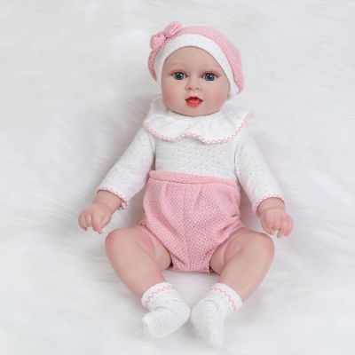 RADQZOZ Lifelike Reborn Baby Dolls 17 Inch Soft Body Full Vinyl Body,Realistic Newborn Baby Dolls Girl Gift for Kids Age 3+