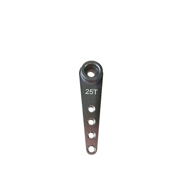 42mm 37mm 28mm 25T M3 Aluminum RC Servo Arm Horn Single Arm/Dual Arm Compatible with Futaba Savox Xcore HL HSP HD Power RC Tools (Color : 37mm Silvery, Size : 1)