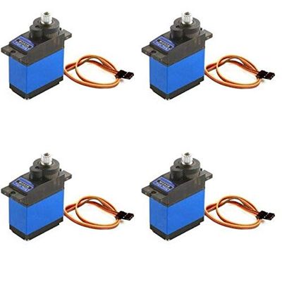 CRUMPS MG-92B 13.8g 3.5KG Torque Metal Gear Digital Servo for RC Model Drone Airplane Helicopter Car Boat Robot Replacement DIY Parts (Color : 4PCS)