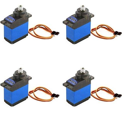 CRUMPS MG-92B 13.8g 3.5KG Torque Metal Gear Digital Servo for RC Model Drone Airplane Helicopter Car Boat Robot Replacement DIY Parts (Color : 4PCS)