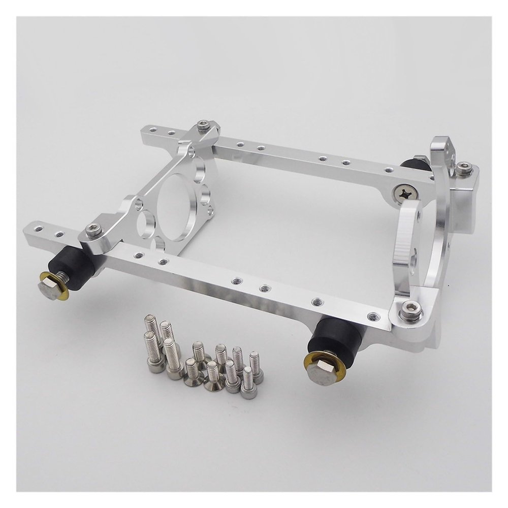 CNC Aluminum Alloy Engine Mount Bracket Holder Or Clutch Compatible with Zeno-ah QJ Marine Gas Engine RC Boat Oval Vee Mono Speed Boat (Color : Engine Mount Only, Size : 1)